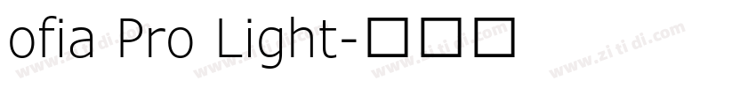 ofia Pro Light字体转换